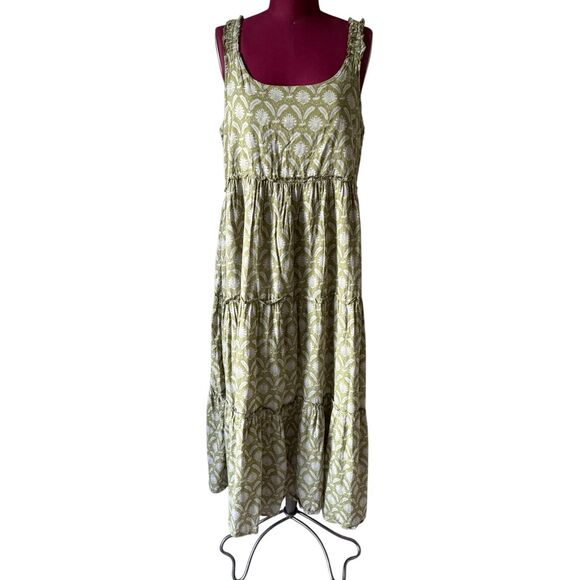 Natural Life Adele Cotton Midi Dress size M Boho Bohemian Sleeveless - Picture 5 of 10